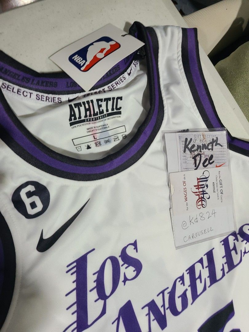 AUSTIN REAVES SIGNED CUSTOM PURPLE AWAY JERSEY PURPLE SIG PSA ITP LAKERS