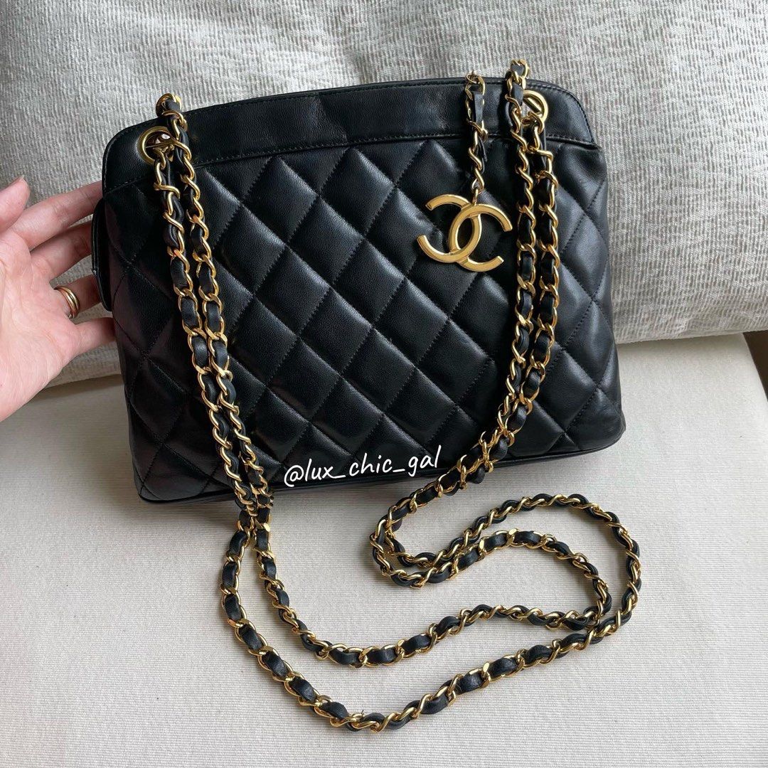 AUTHENTIC CHANEL Big CC Charm Crossbody Tote Bag 24k Gold Hardware ❤️,  Luxury, Bags & Wallets on Carousell