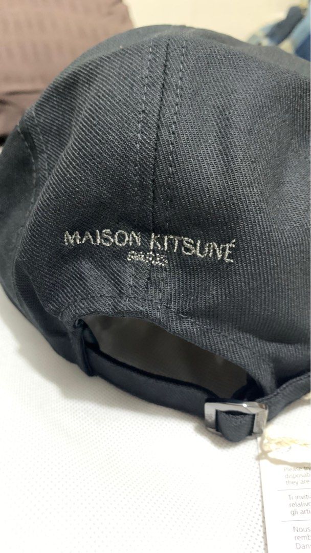 Authentic Maison Kitsune Cap (Category: Caps & Hats) located in Manila. Submitted by letting_go_shop (Listing ID 1246095484, Image 3). Description: Bought for 105 USD from USA. RFS: Need funds Never been used. Last price posted, no haggling. Thanks..