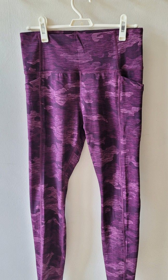 Women's AVIA LEGGINGS SIZE XL PURPLE AND GRAY IN COLOR WITH
