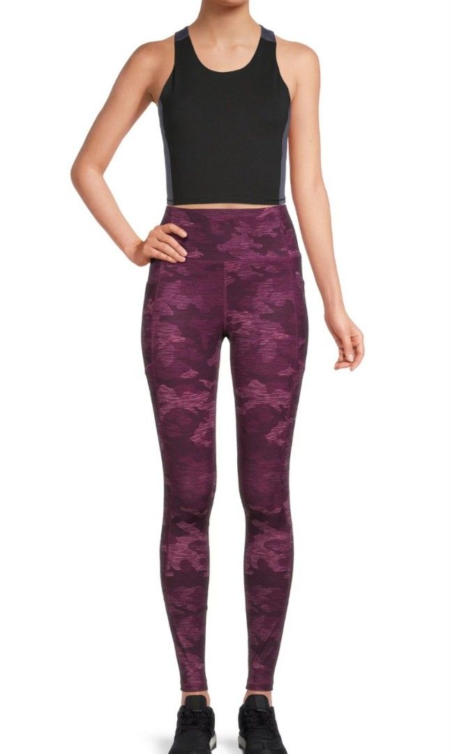 Avia Active Core Performance Purple Camo leggings S US4 US6, Women's  Fashion, Activewear on Carousell