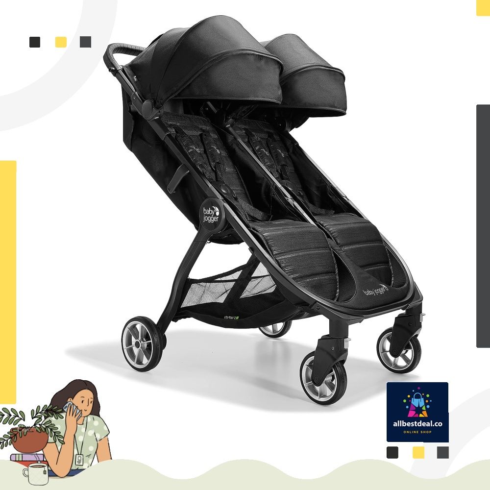 baby jogger City Tour Double Stroller, Jet (City Tour Double