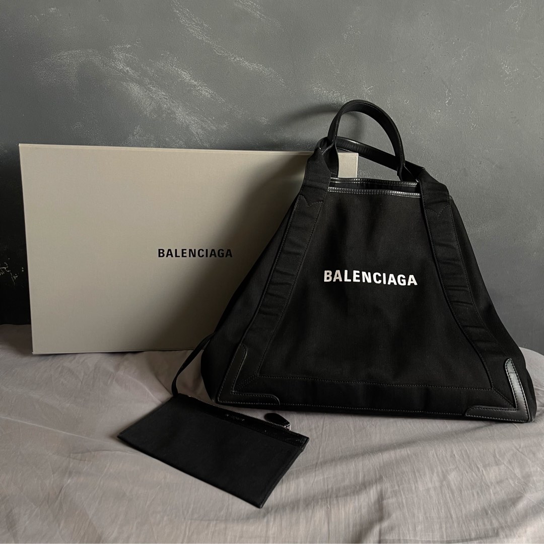 Balenciaga Cabas Tote in Large full black Luxury Bags Wallets on Carousell