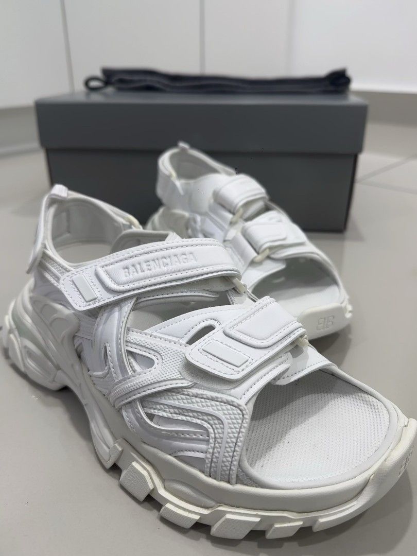 Balenciaga track sandal clearance white