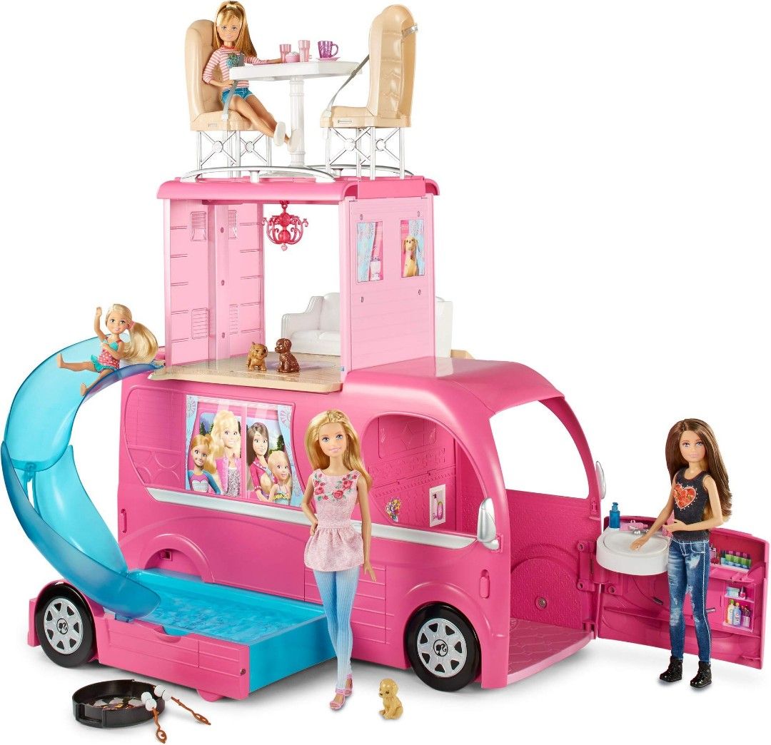 Barbie camper hotsell games
