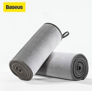 Unique Bargains Microfibre Car Drying Towel 40 x 40cm 600GSM Car Cleaning  Cloth Grey Purple