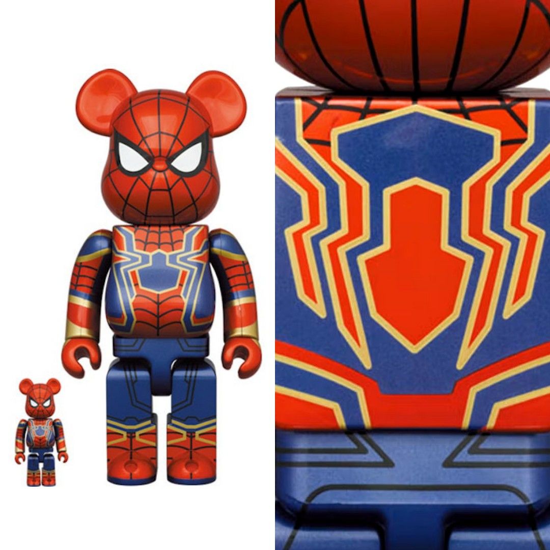 Bearbrick Iron Spider Spiderman 400%+100%, Hobbies & Toys, Toys