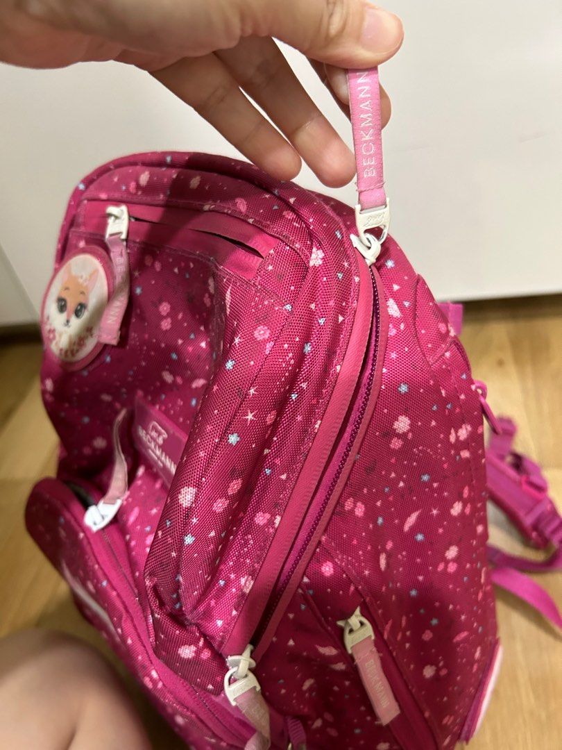 Beckmann Classic School Backpack For Elementary Kids - 22L Ergonomic Pack With Rain Cover