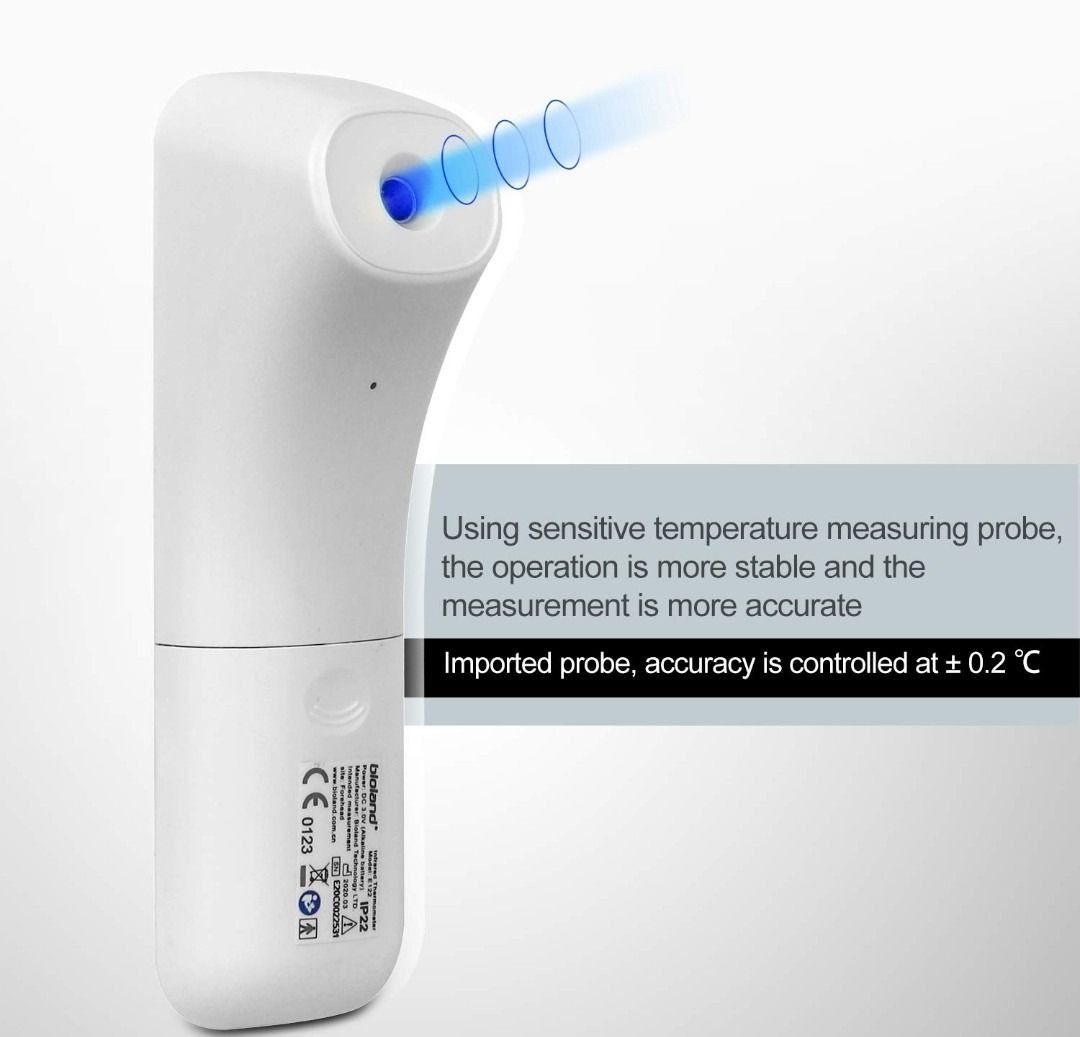 Bioland Infrared Thermometer, NonContact Forehead Digital LCD and Surface of Object, Health