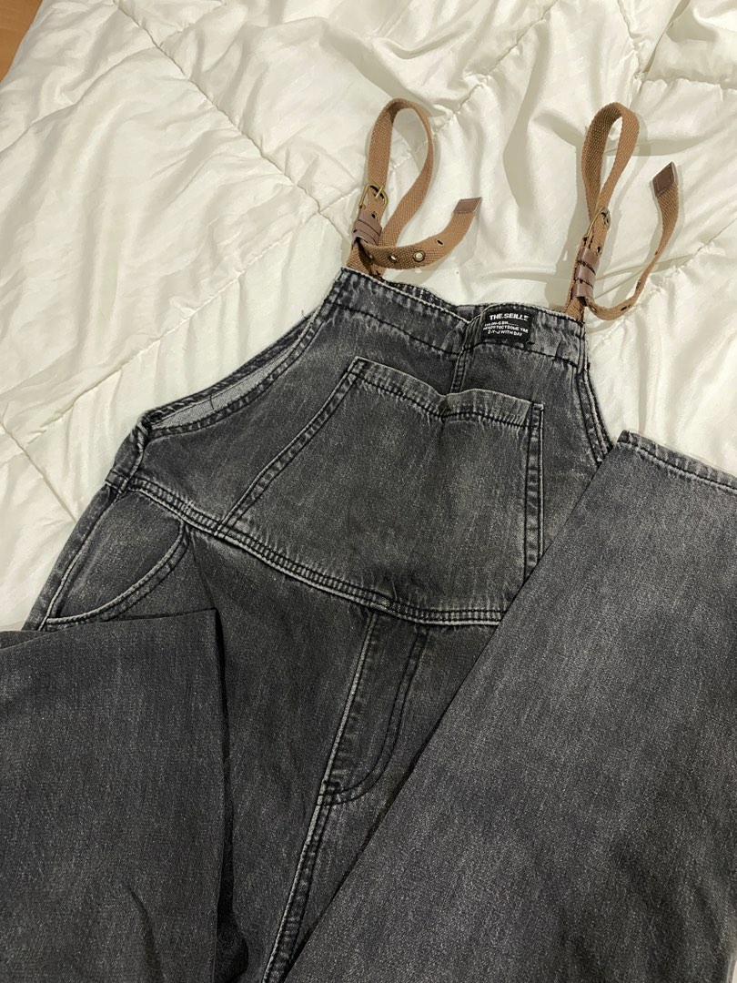 Faded black overalls store