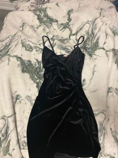 black velvet dress