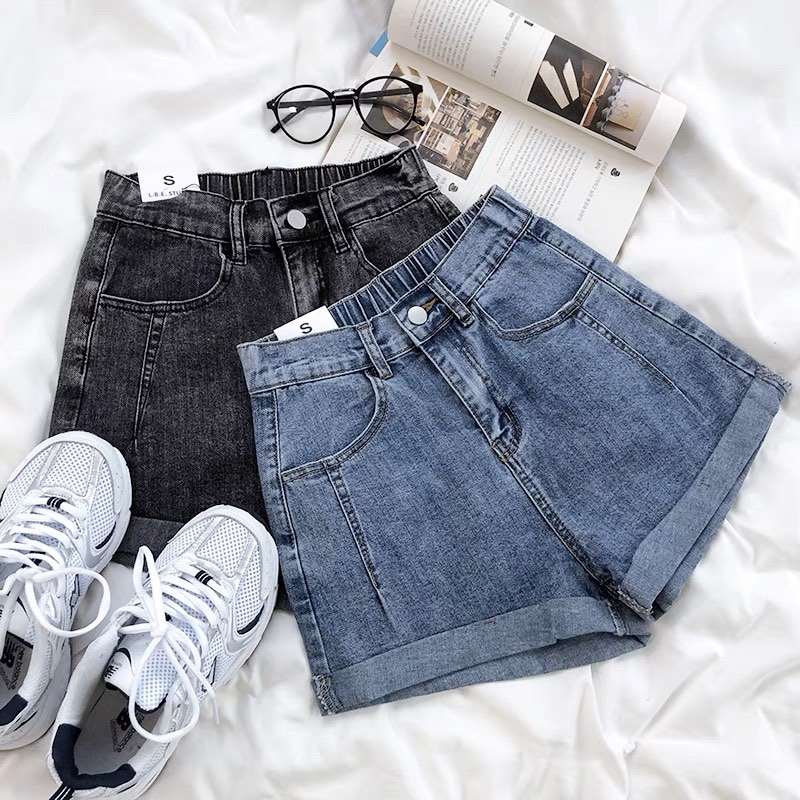 Girl blue jean clearance shorts