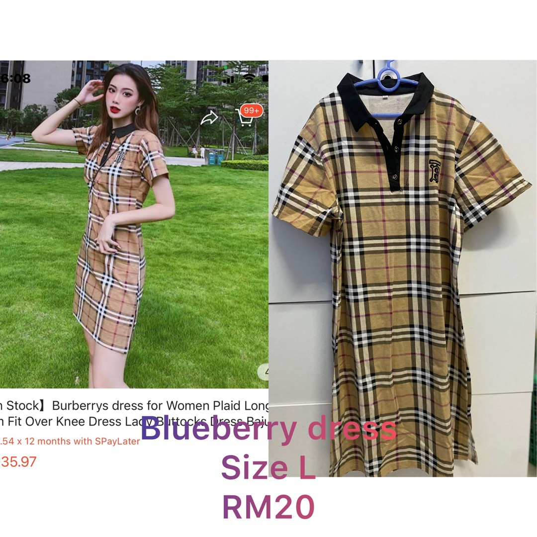 Blueberry dress, Women's Fashion, Dresses & Sets, Dresses on Carousell