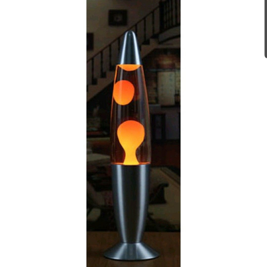 Orange Lava Lamp (Brand New), Furniture & Home Living, Lighting & Fans, Lighting on Carousell