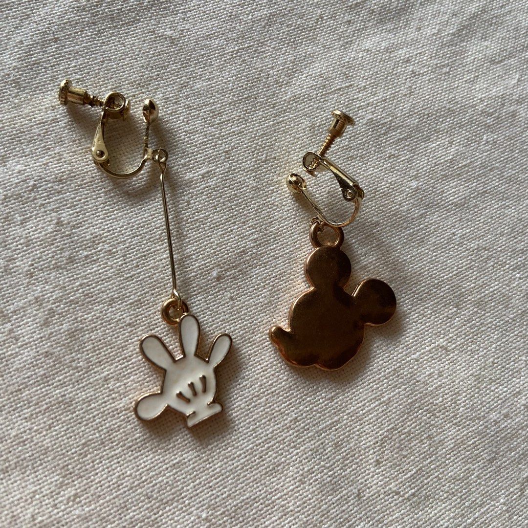 Mickey mouse clip new arrivals on earrings