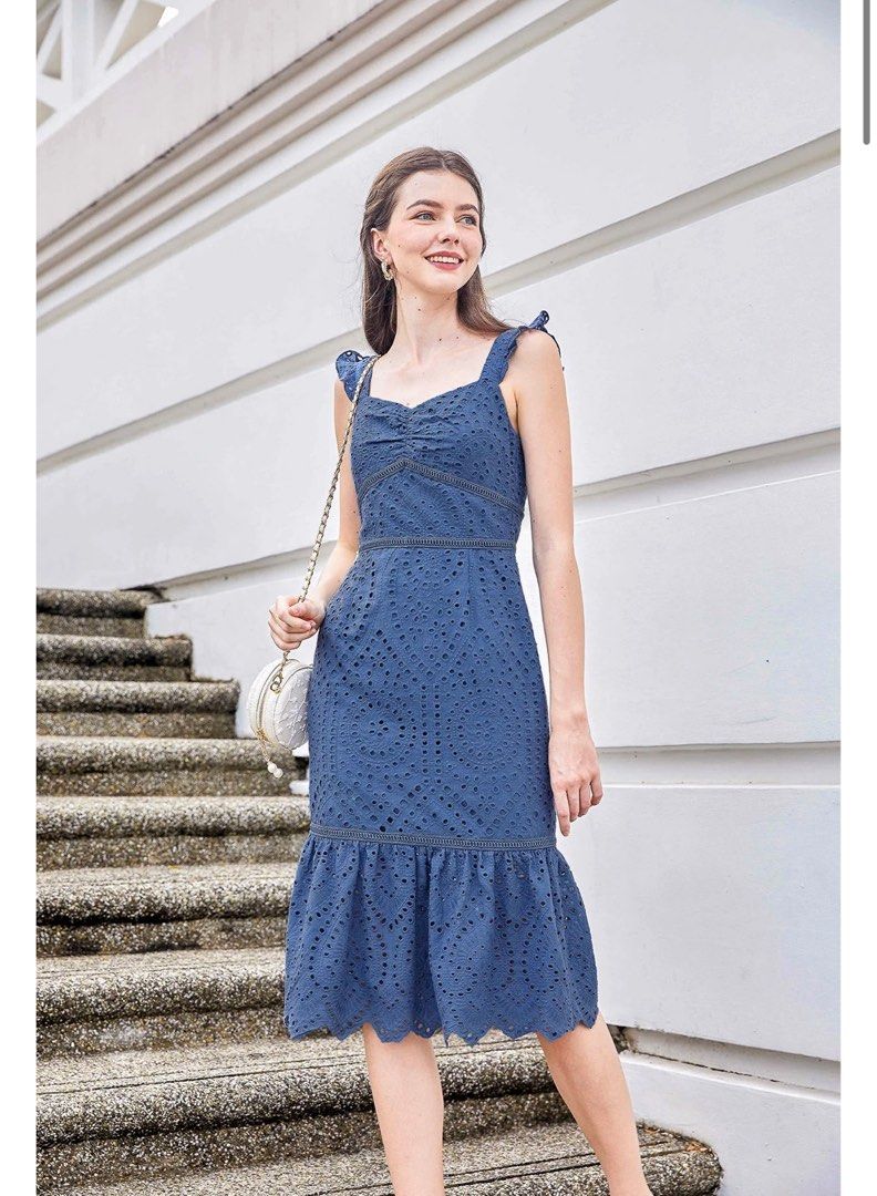 Banana republic hot sale eyelet pinafore dress
