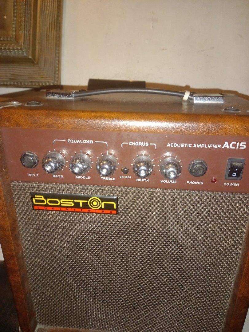Boston engineering (Category: Soundbars, Speakers & Amplifiers) located in Manila. Submitted by richardlee51903 (Listing ID 1246164887, Image 3). Description: Boston engineering.acoustic amplifier AC15..ok naman.
