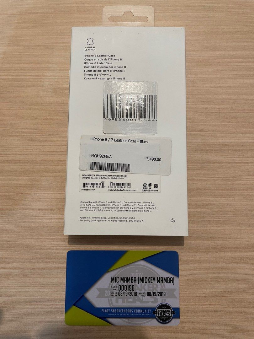 Apple iPhone 7/8/SE 2020/SE 2022 Black Leather Case (Category: Cases & Sleeves) located in Makati City. Submitted by micmamba24 (Listing ID 1246157098, Image 2). Description: FOR SALE ONLY (NO TRADES): BRAND NEW/SEALED AUTHENTIC/ORIGINAL/LEGIT BELOW SRP BOUGHT FROM POWER MAC CENTER Apple iPhone 7/8/SE 2020/SE 2022 Leather Case Black SRP: P3,490 My Price: P1,500 only RFS: Decluttering Meetups: BGC, Taguig area For delivery, buyer should shoulder a