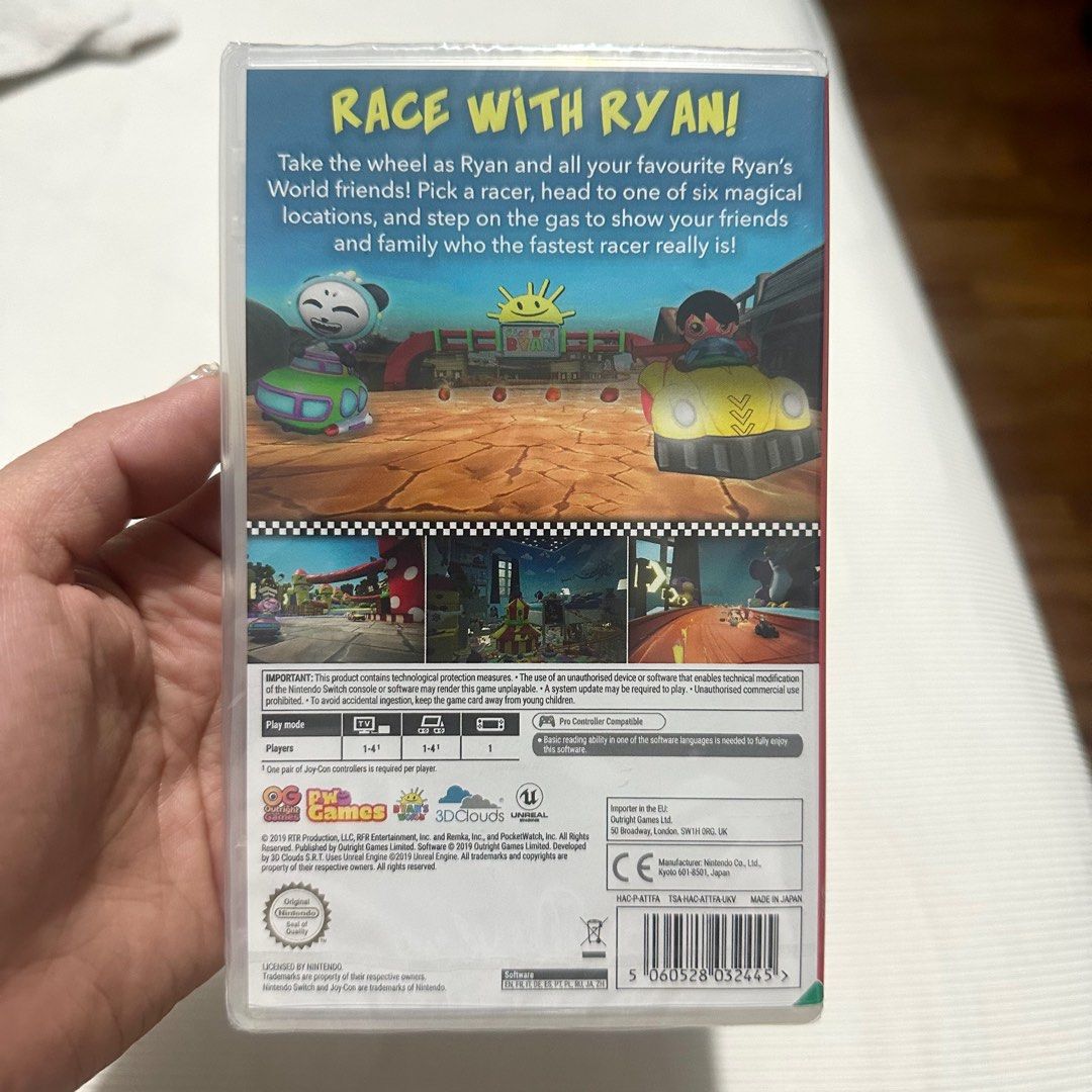 Brandnew Nintendo Switch Race with Ryan Game (Category: Nintendo) located in Quezon City. Submitted by ishopagm (Listing ID 1246113215, Image 2). Description: Brandnew Original For Nintendo Switch RFS: Gifted to my son for the 4th time 😅.