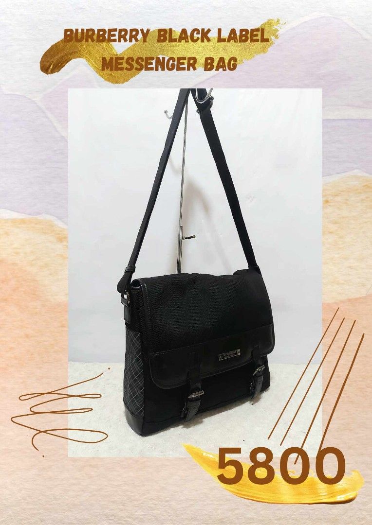 BURBERRY black label messenger bag, Luxury, Bags & Wallets on Carousell