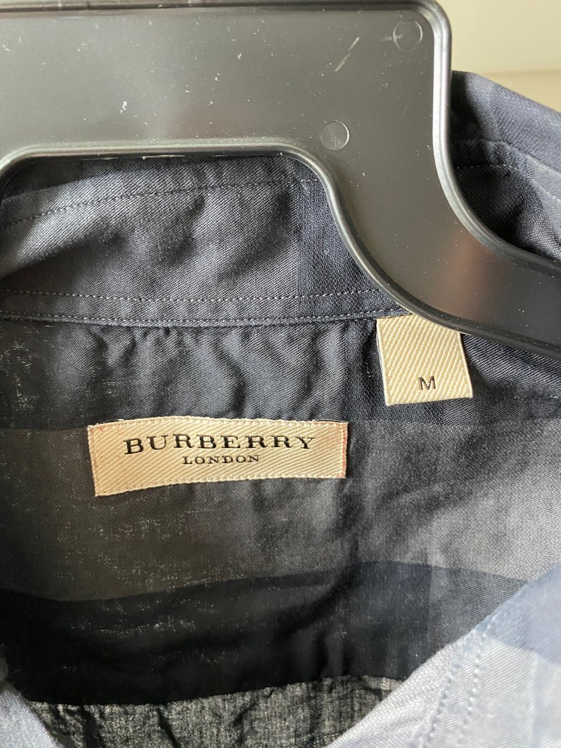 BURBERRY LONG SLEEVE BLACK SHIRT SIZE M main image 1