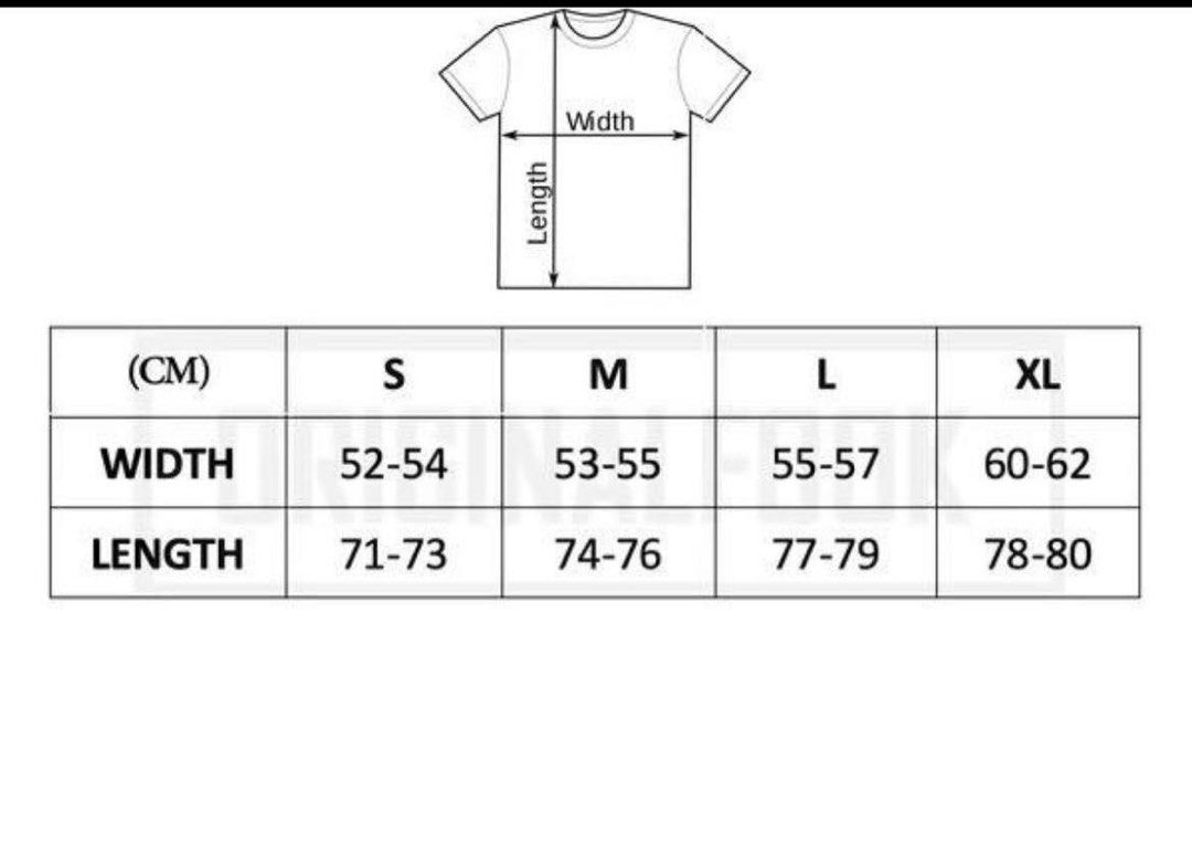 Burberry t shirt shop size guide