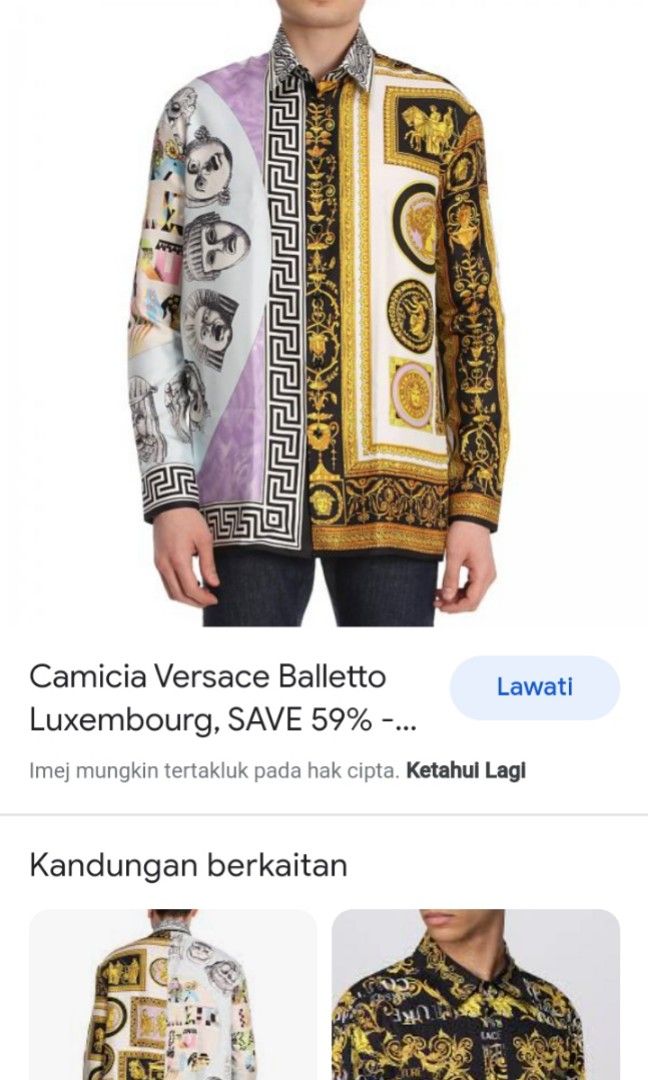 Camicia outlet simil versace
