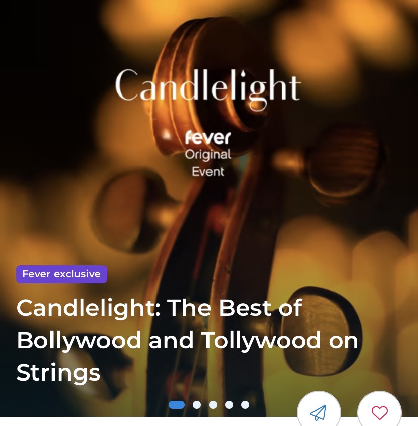 Candlelight concert (12 Aug) the best of Bollywood and tollywood on