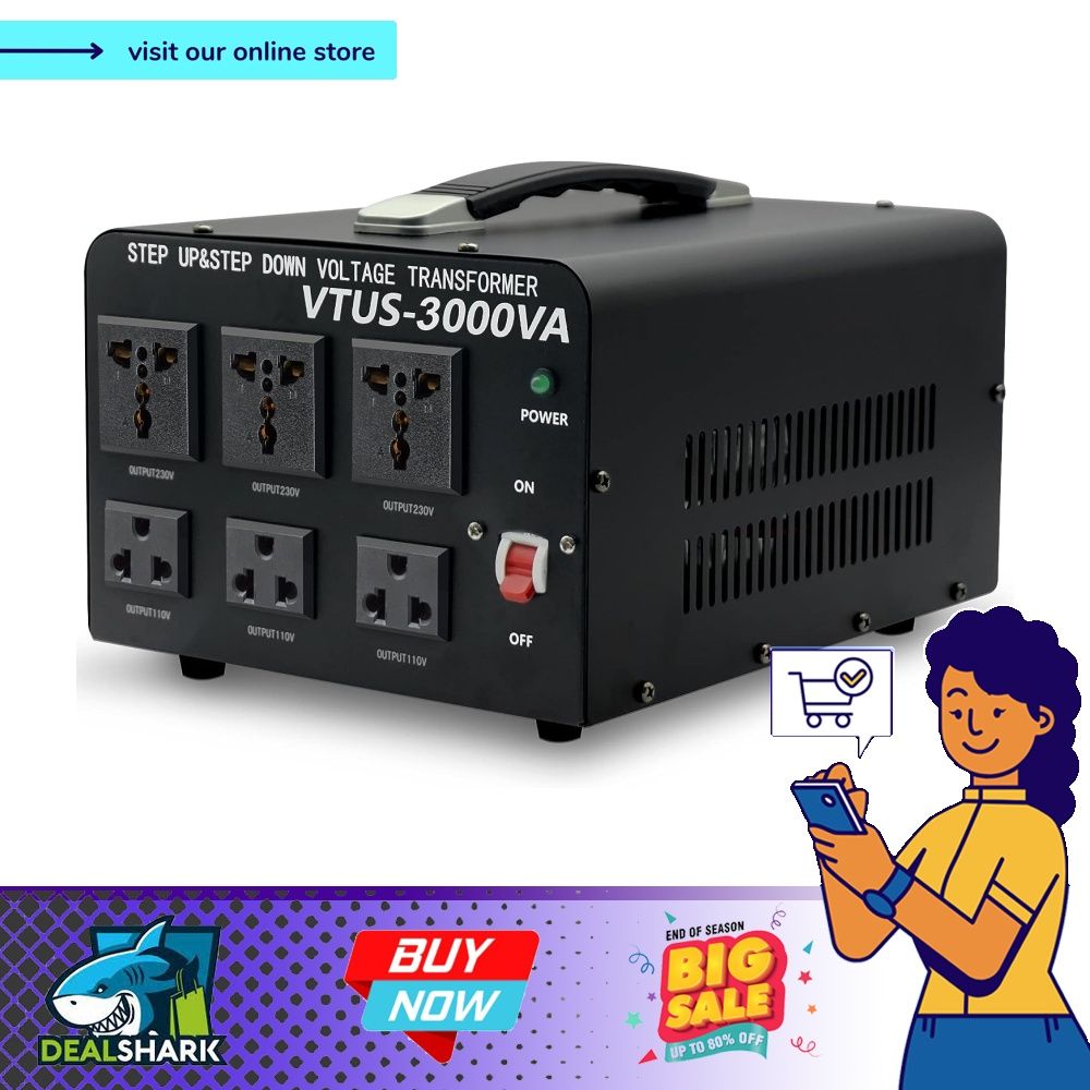 Transformateur De Tension Cantonape 500W - 220/240V Vers 110/120V - Step Up/Down - Neuf