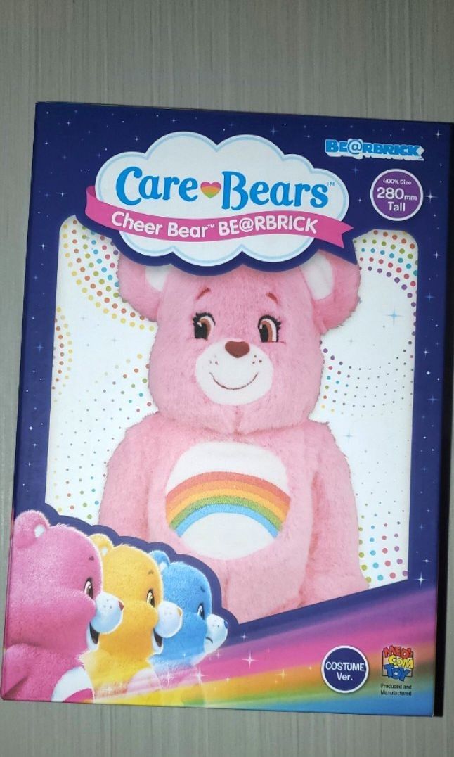 現貨☆全新靚盒Care bears cheer bear bearbrick 400% 280mm Tall