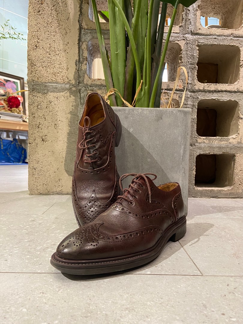 Carlo Pazolini wingtip oxford 皮鞋, 男裝, 鞋, 西裝鞋- Carousell