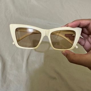 Cat eye sunglasses shades tea beige y2k (fixed)