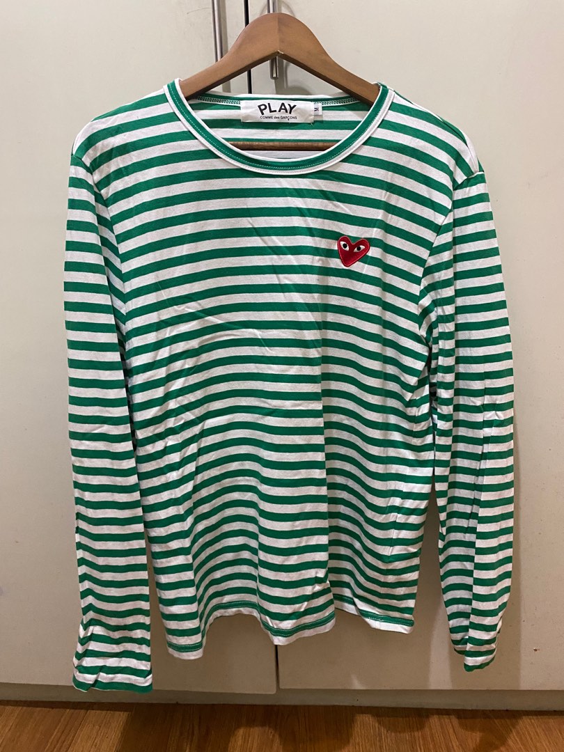 Cdg long sleeve shop green