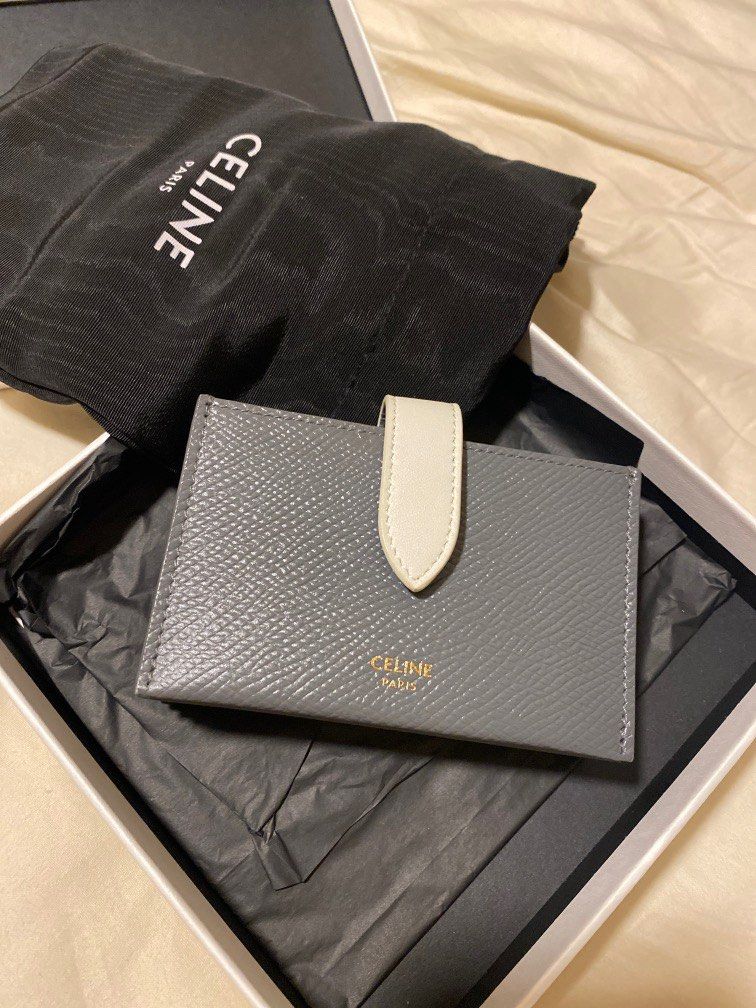 CELINE CARD HOLDER TRIOMPHE IN SHINY CALFSKINBLACK, Women's Fashion, Bags &  Wallets, Wallets & Card Holders on Carousell