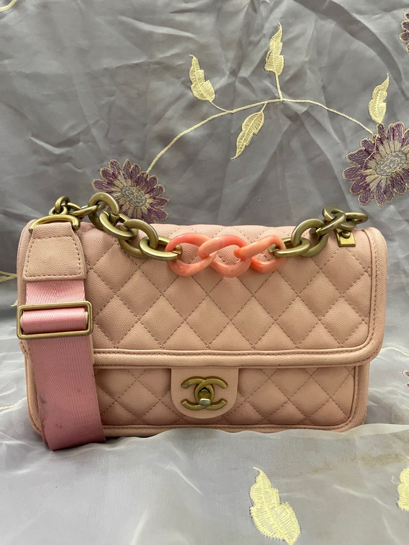 Chanel Beige Ombré Quilted Caviar Sunset By The Sea Bag, Luxury