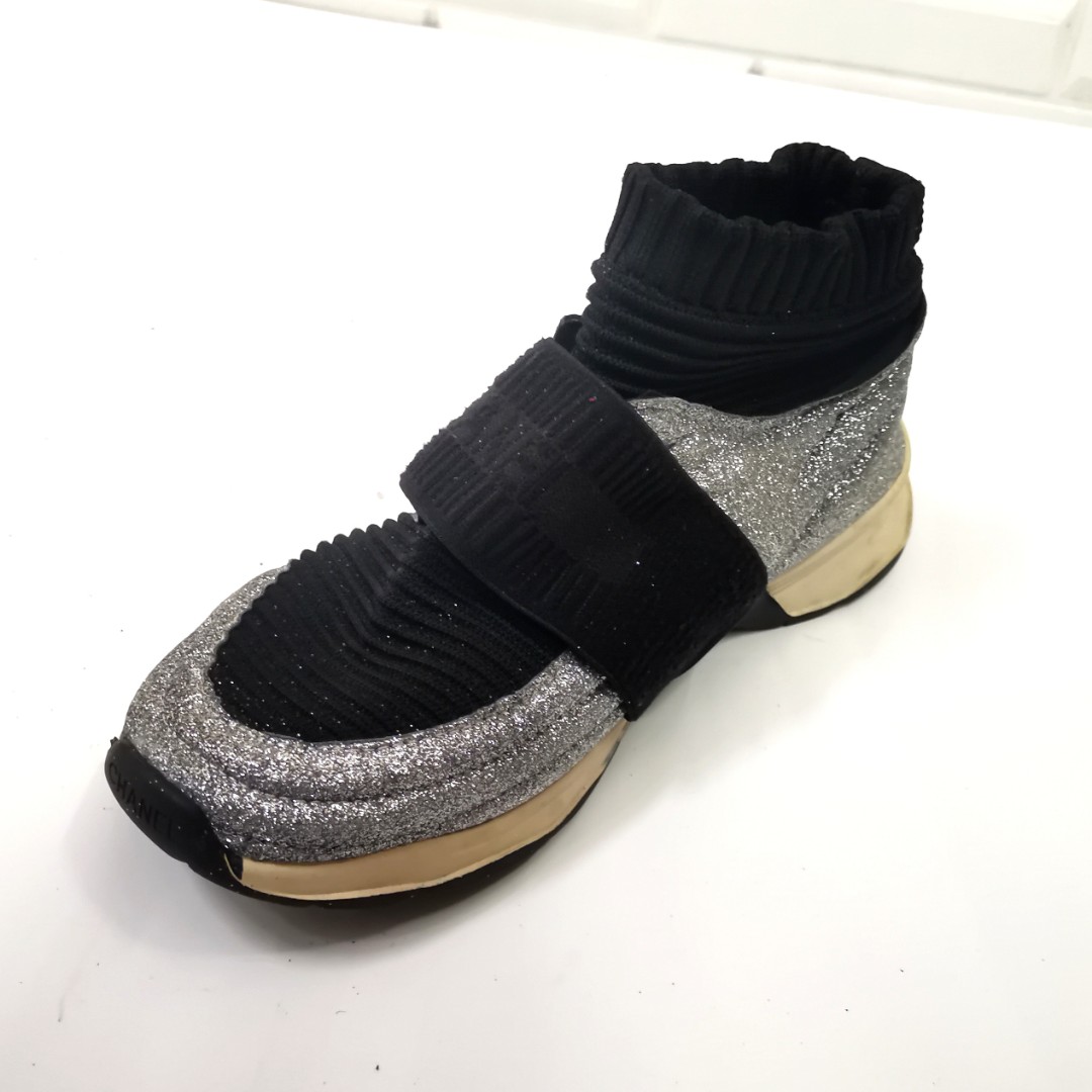 silver Chanel Trainers for Women - Vestiaire Collective