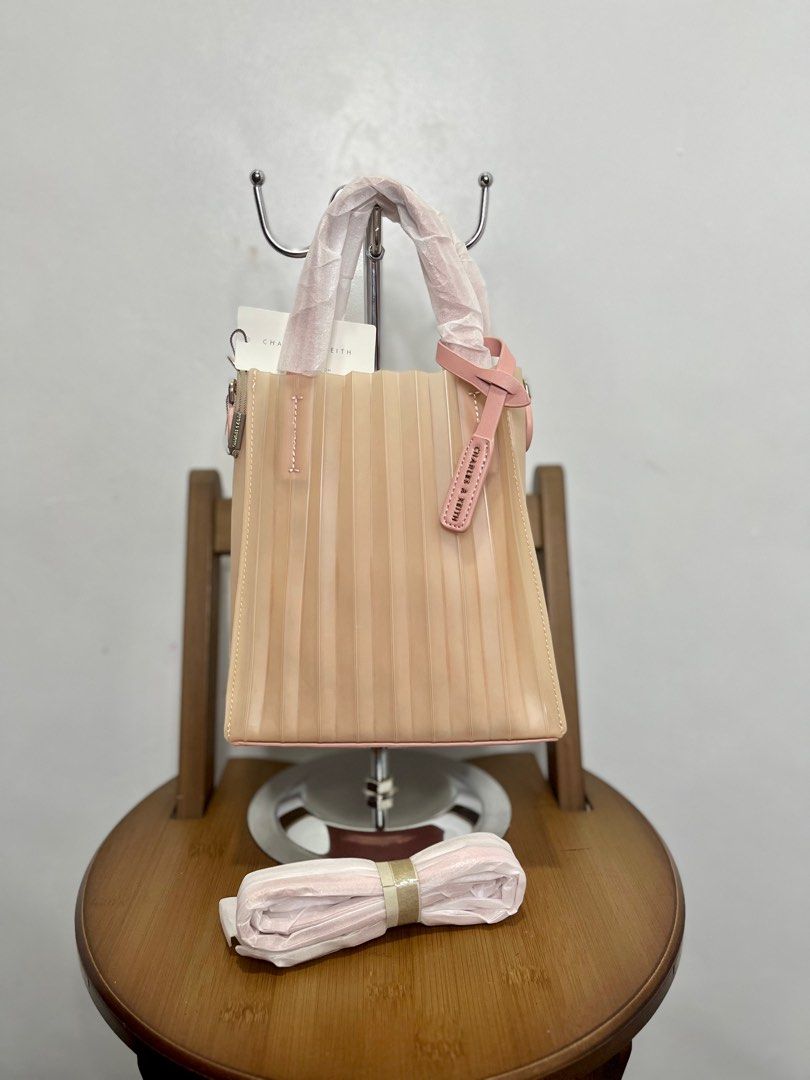Charles & keith translucent tote bag online