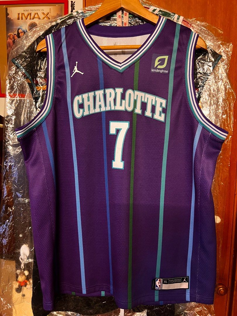 Charlotte hornets jordan brand nba basketball swingman Dwayne bacon jersey