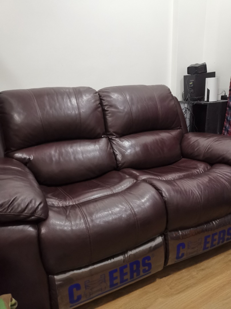 Cheers Leather Recliner Sofa Furniture