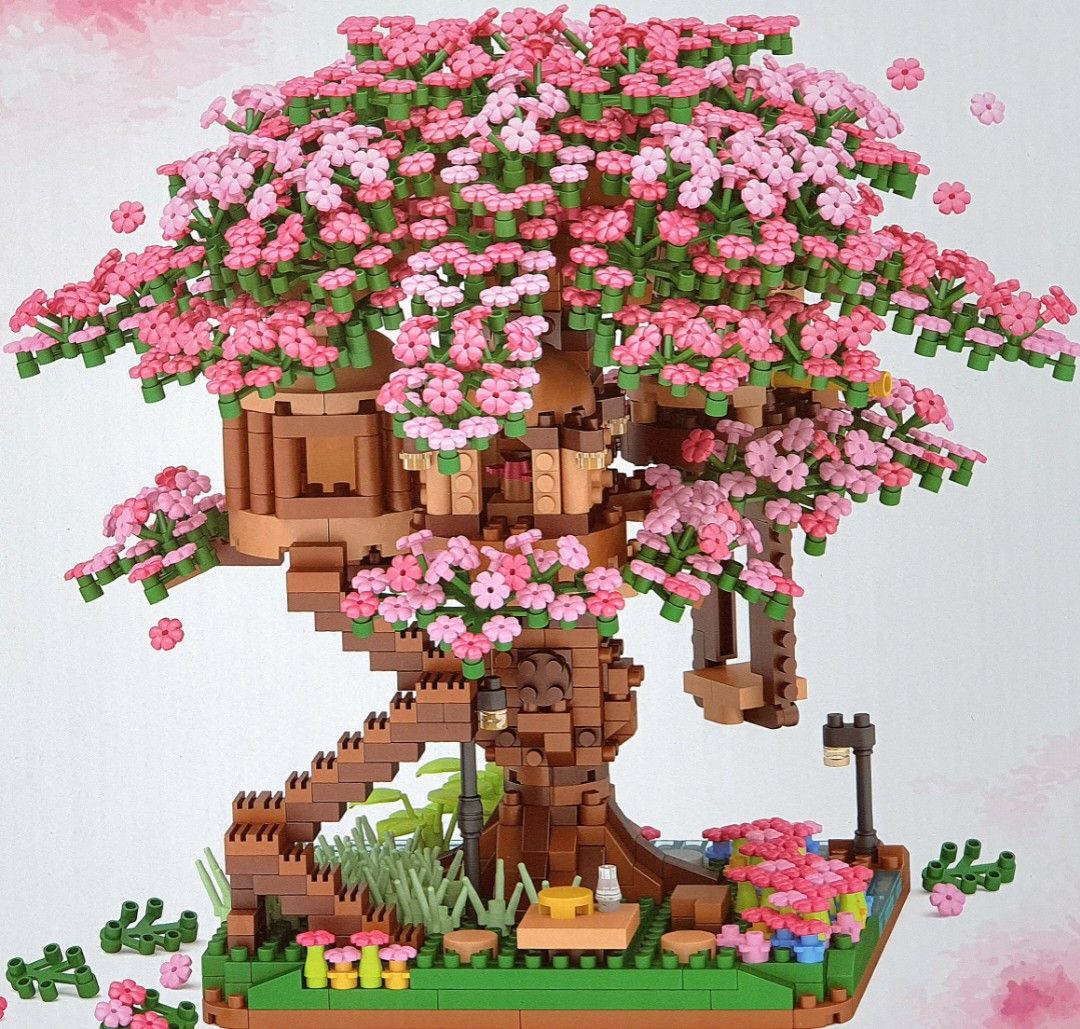 "Lego" Cherry Blossom Sakura Tree House Building Block Nano Brick ( Not ...