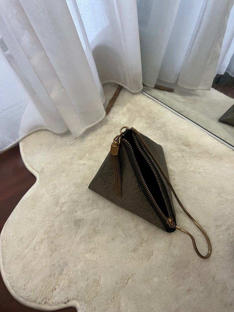 Pyramid clutch bag sale