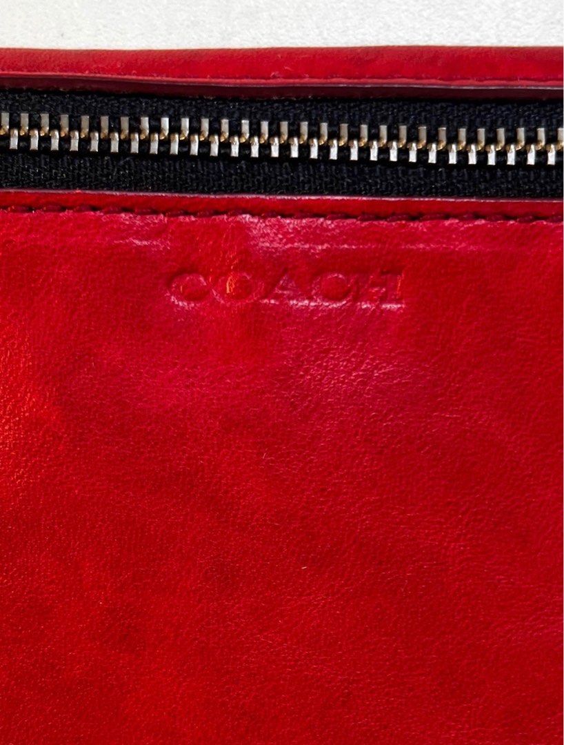 Coach Leather Pouch, Women's Fashion, Bags & Wallets, Purses & Pouches