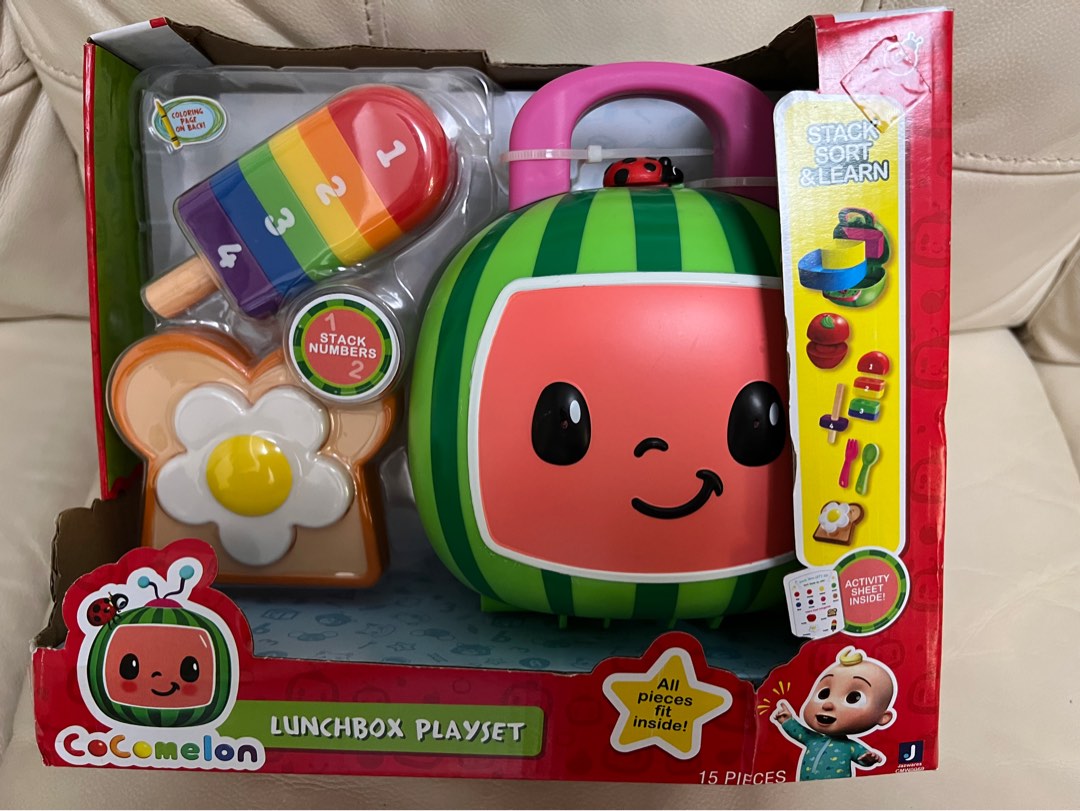 COCOMELON LUNCH BOX PLAYSET JJ STACK SORT & LEARN