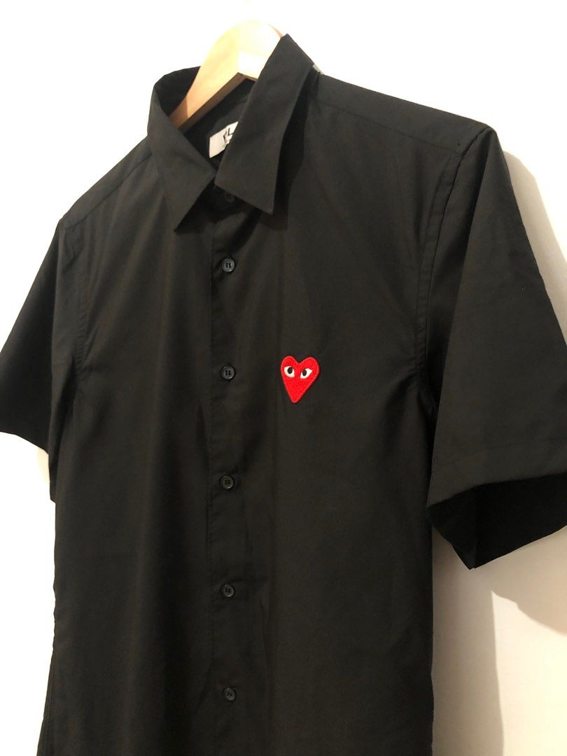 COMME DES GARCONS PLAY POLO BUTTON DOWN (Category: Others Tops) located in Naga. Submitted by sislovesme (Listing ID 1246033871, Image 2). Description: •GOOD AS NEW •NO ISSUE •WIDTH 20 INCHES •LENGHT 30 INCHES •SIZE XL ON TAG.