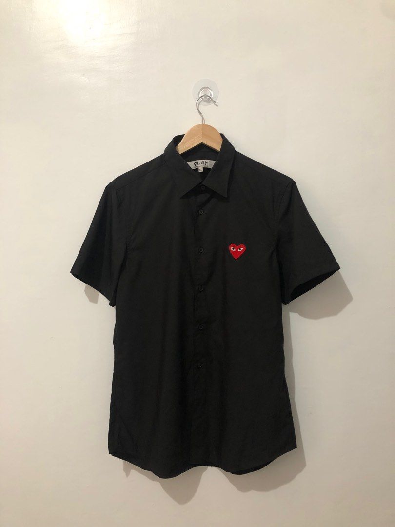COMME DES GARCONS PLAY POLO BUTTON DOWN (Category: Others Tops) located in Naga. Submitted by sislovesme (Listing ID 1246033871, Image 1). Description: •GOOD AS NEW •NO ISSUE •WIDTH 20 INCHES •LENGHT 30 INCHES •SIZE XL ON TAG.