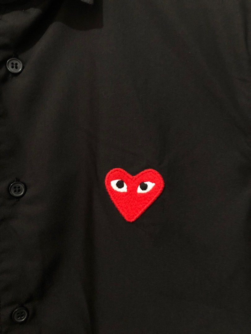 COMME DES GARCONS PLAY POLO BUTTON DOWN (Category: Others Tops) located in Naga. Submitted by sislovesme (Listing ID 1246033871, Image 3). Description: •GOOD AS NEW •NO ISSUE •WIDTH 20 INCHES •LENGHT 30 INCHES •SIZE XL ON TAG.
