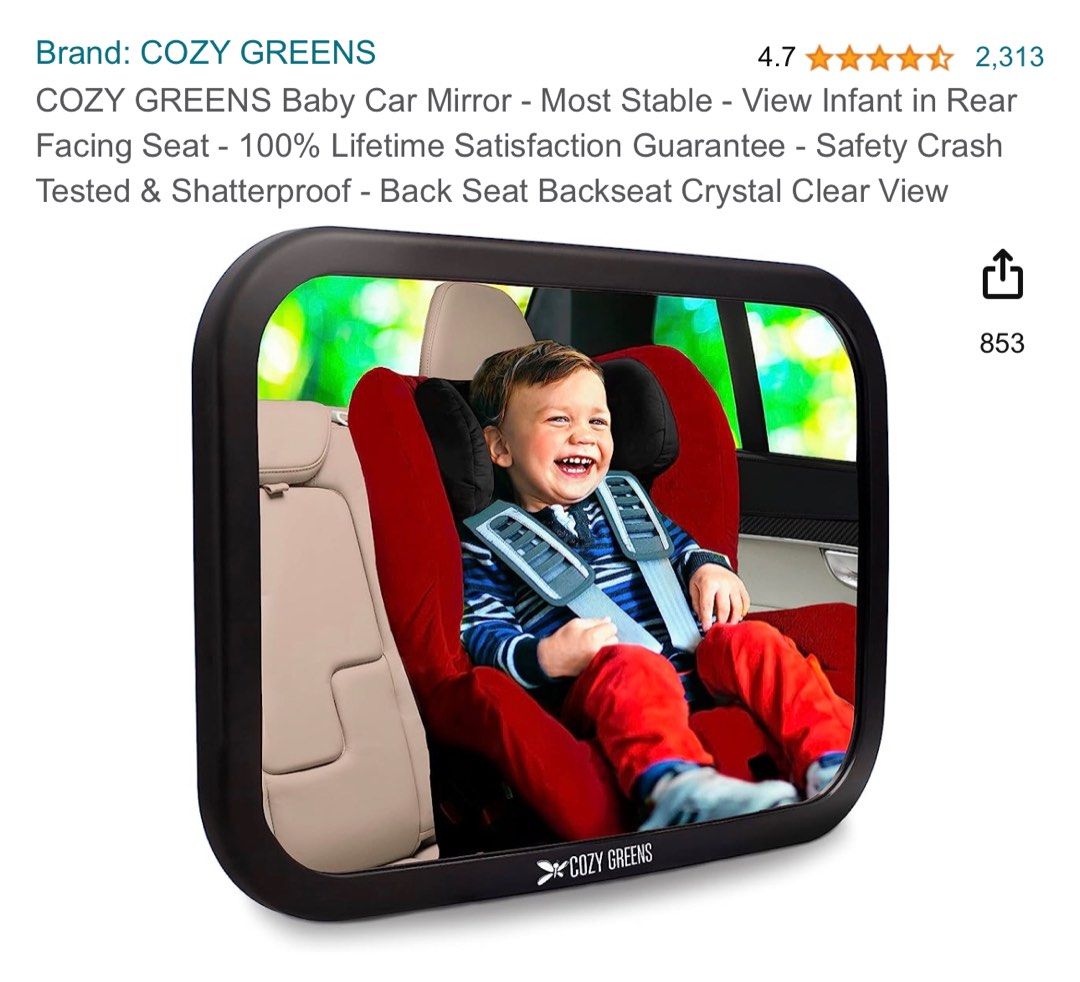 Cozy greens deals baby mirror