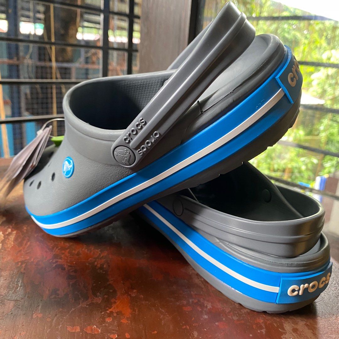 Crocs crocband charcoal ocean discount