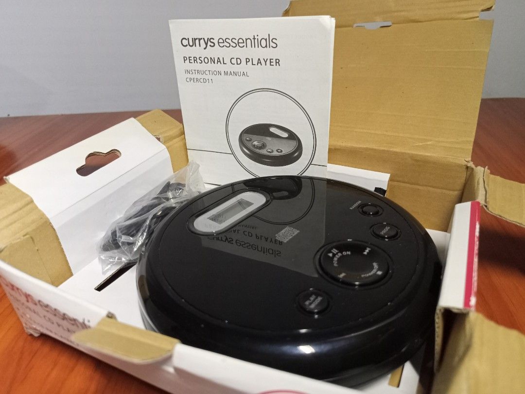 Currys Essentials Vintage Discman CD Player UK SURPLUS, Audio, Portable