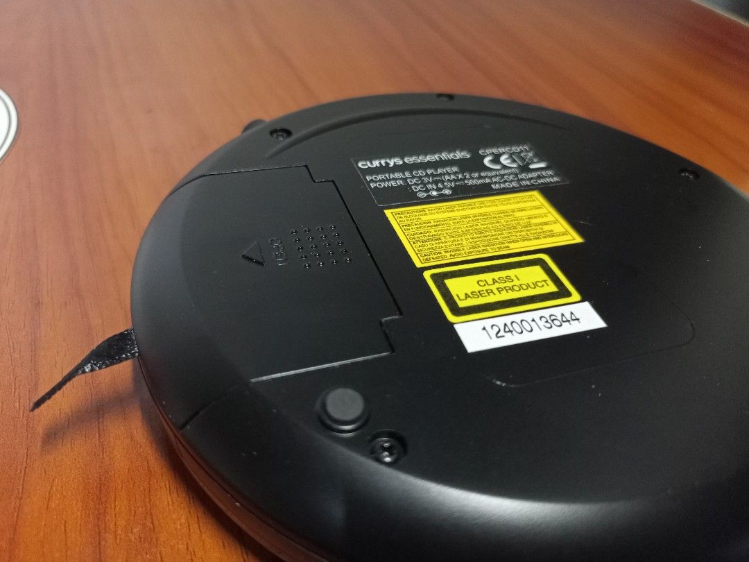 Currys Essentials Vintage Discman CD Player UK SURPLUS, Audio, Portable